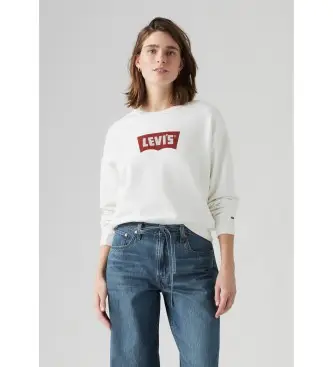 Levi per donna 000RM-0000 Felpa con grafica Iconic Heritage bianca (XS), Bianco, Casual, Cotone