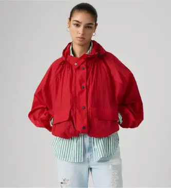 Levi per donna 005AV-0000 Giacca rossa Simone (S), Rosso, Casual, Poliamide