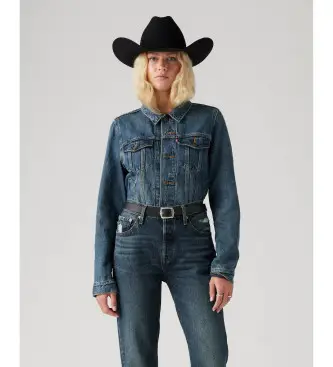 Levi per donna 29945-0063 Giacca Original Soft As Butte Blu (XL), Casual, Cotone, Sostenibile