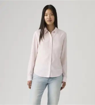 Levi per donna 34574-0080 Camicia rosa classica (XS), Casual, Viscosa, Manica lunga
