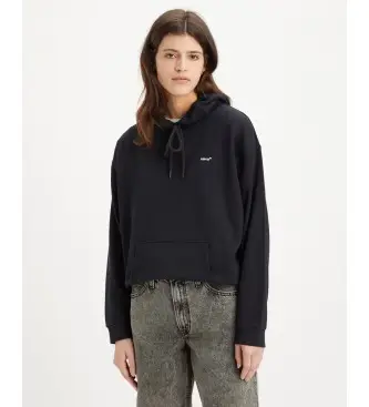 Levi per donna A5943-0005 Felpa nera per tutti i giorni (XS), Nero, Casual, Cotone