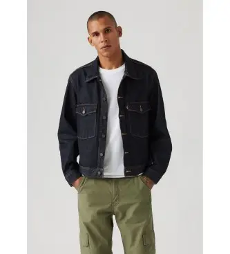 Levi per uomo 0010P-0004 Giacca da camionista Embarcadero Station Marine (S), Casual, Cotone, Denim, Navy