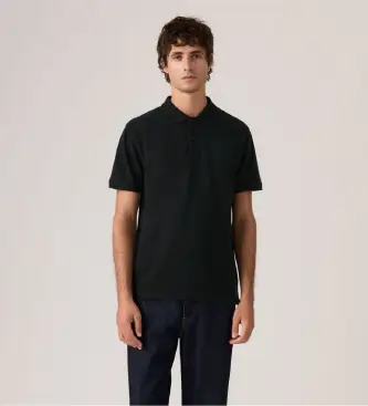 Levi per uomo 005FM-0002 Polo nera originale (S), Nero, Casual, Cotone, Manica corta