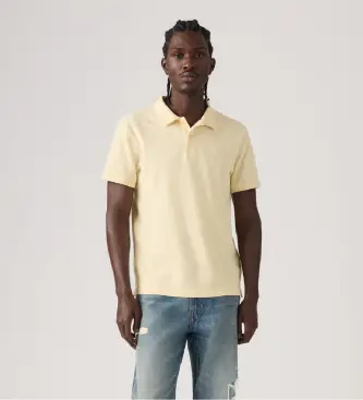 Levi per uomo 005FM-0009 Polo gialla originale (S), Casual, Giallo, Cotone, Manica corta