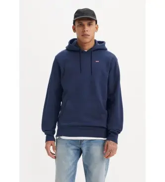 Levi per uomo 34581-0009 Felpa con cappuccio blu navy originale (S), Casual, Sportivo, Cotone