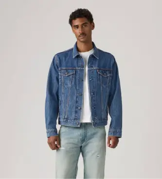 Levi per uomo 72334-0772 Giacca da camionista blu indaco (S), Casual, Cotone, Denim