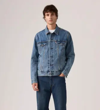 Levi per uomo 72334-0773 Giacca da camionista blu (S), Casual, Cotone, Denim