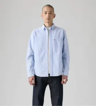 Levi per uomo 85746-0157 Camicia blu tramonto (S), Casual, Cotone, Manica lunga