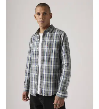 Levi per uomo 85746-0208 Camicia blu navy Sunset Pocket (S), Casual, Cotone, Manica corta