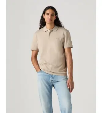 Levi per uomo A4842-0081 Polo beige Slim Housemark (S), Casual, Cotone, Manica corta