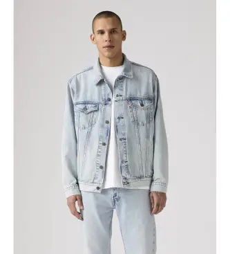 Levi per uomo A5782-0078 Giacca da camionista rilassata blu (S), Casual, Cotone, Denim