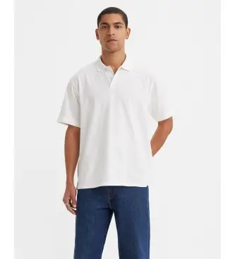 Levi per uomo A6735-0000 Polo bianca autentica (S), Bianco, Casual, Cotone, Manica corta