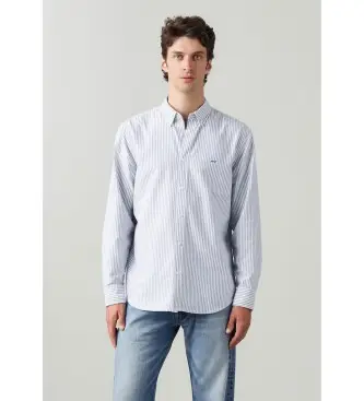 Levi per uomo A7210-0023 Autentica camicia blu con bottoni (XXL), Casual, Cotone, Manica lunga