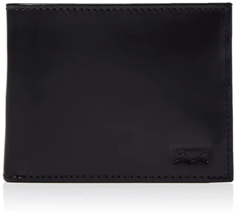 Levi's Levi's Casual Classics Hunte Coin Bifold - Batwin, Accessori da Viaggio, Portafoglio Bi-Fold Uomo, Nero (Regular