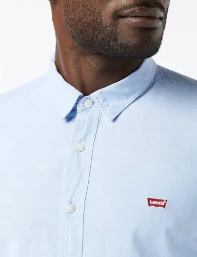 Levi's Long-Sleeve Battery Housemark Slim, Uomo, Allure, XL miniatura 3