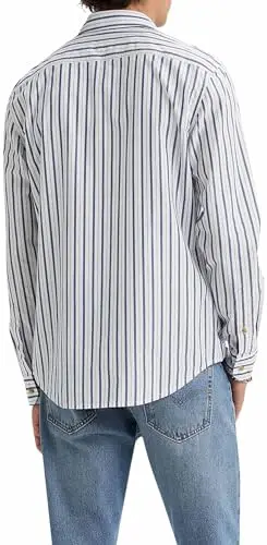 Levi's Long-Sleeve Battery Housemark Slim, Uomo, Jenny Stripe Sodalite Blue, XS miniatura 2