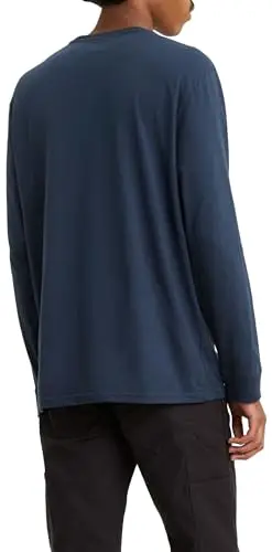 Levi's Long-Sleeve Original Housemark Tee, Uomo, Cotton + Patch Dress Blues, XL miniatura 2