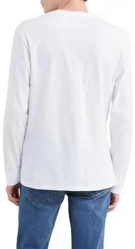 Levi's Long-Sleeve Original Housemark Tee, Uomo, Cotton + Patch White, M miniatura 3