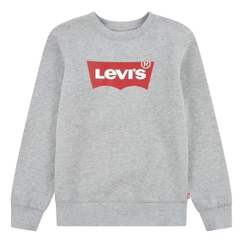 Levi's Lvb Batwing Crewneck, Felpa Bambini e ragazzi, Grigio (Grey Heather), 14 anni
