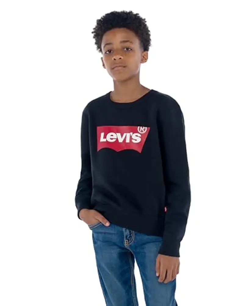 Levi's Lvb Batwing Crewneck, Felpa Bambini e ragazzi, Nero (Black), 8 anni