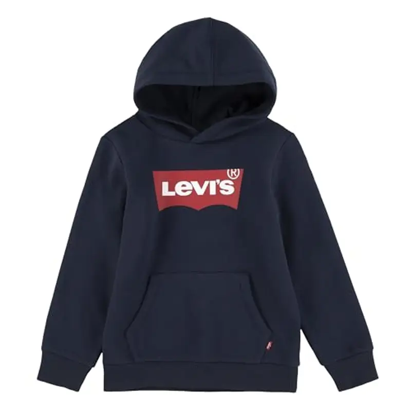 Levi's Lvb Batwing Screenprint Hoodie, Felpa con Cappuccio Bambini e ragazzi, Blu (Dress Blues), 8 anni
