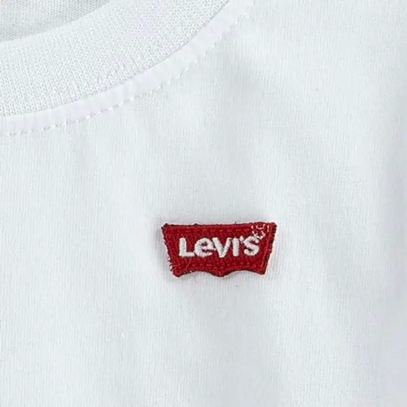 Levi's Lvb L/S Batwing Chesthit Tee, Maglietta Bambini e ragazzi, Bianco (White), 12 anni miniatura 3