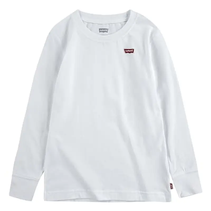 Levi's Lvb L/S Batwing Chesthit Tee, Maglietta Bambini e ragazzi, Bianco (White), 14 anni