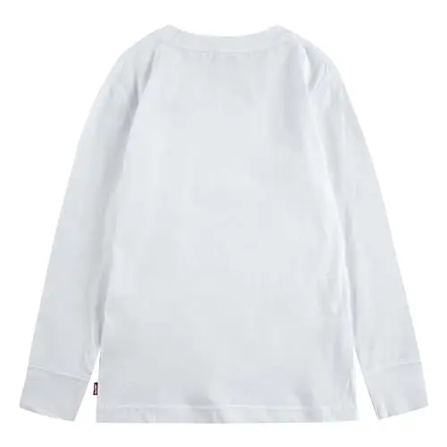 Levi's Lvb L/S Batwing Chesthit Tee, Maglietta Bambini e ragazzi, Bianco (White), 8 anni miniatura 2