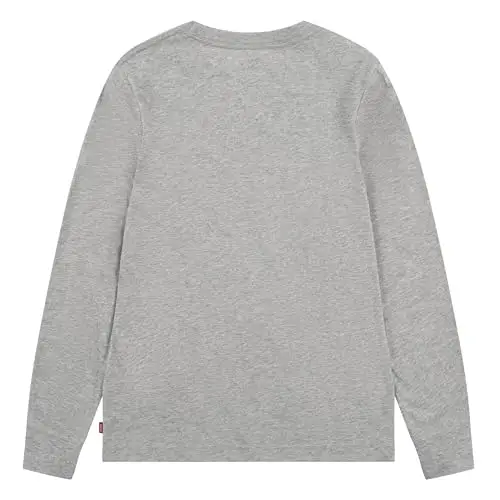 Levi's Lvb L/S Batwing Chesthit Tee, Maglietta Bambini e ragazzi, Grigio (Grey Heather), 2 anni miniatura 2