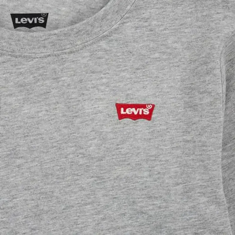 Levi's Lvb L/S Batwing Chesthit Tee, Maglietta Bambini e ragazzi, Grigio (Grey Heather), 4 anni miniatura 3