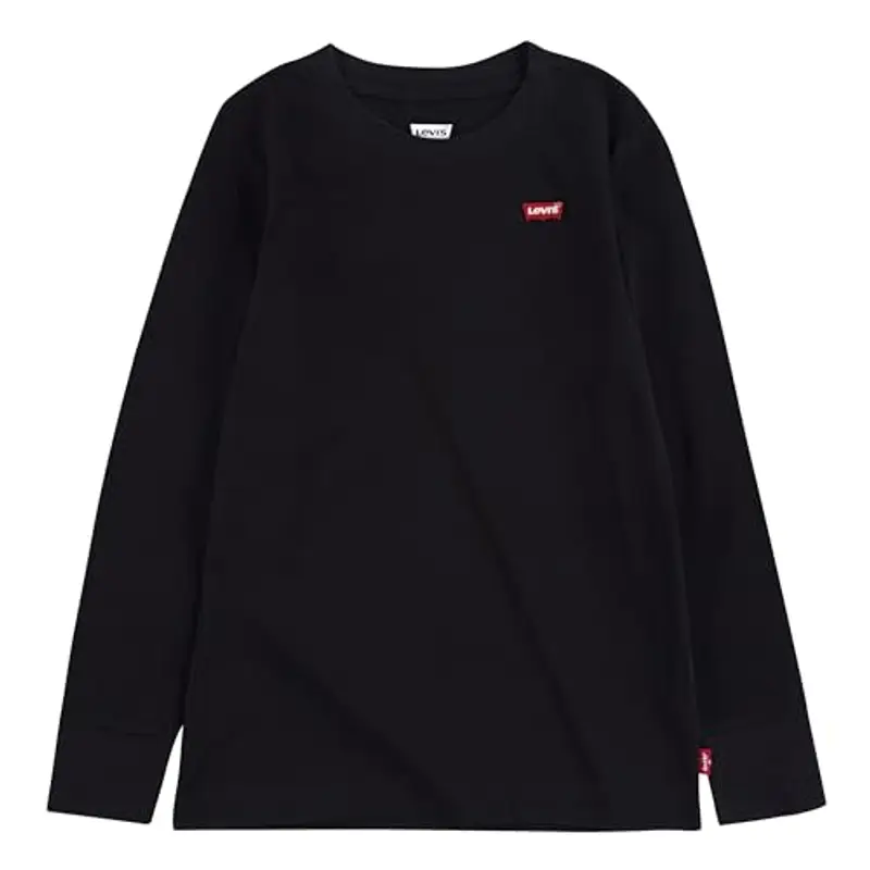 Levi's Lvb L/S Batwing Chesthit Tee, Maglietta Bambini e ragazzi, Nero (Black), 8 anni