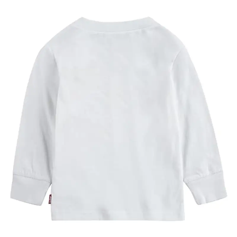 Levi's Lvb L/S Batwing Tee 6e8646, Maglietta a manica lunga Bambini e ragazzi, Bianco, 18 mesi miniatura 2