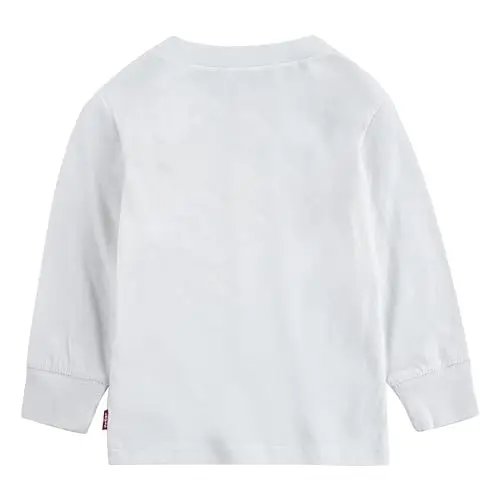 Levi's Lvb L/S Batwing Tee 6e8646, Maglietta a manica lunga Bambini e ragazzi, Bianco, 3 mesi miniatura 2