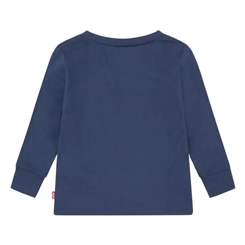 Levi's Lvb L/S Batwing Tee 6e8646, Maglietta a manica lunga Bambini e ragazzi, Dress Blues, 18 mesi miniatura 2