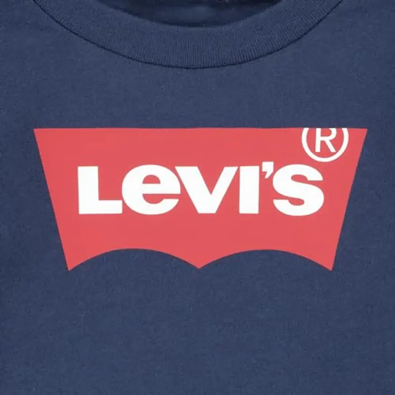 Levi's Lvb L/S Batwing Tee 6e8646, Maglietta a manica lunga Bambini e ragazzi, Dress Blues, 18 mesi miniatura 3