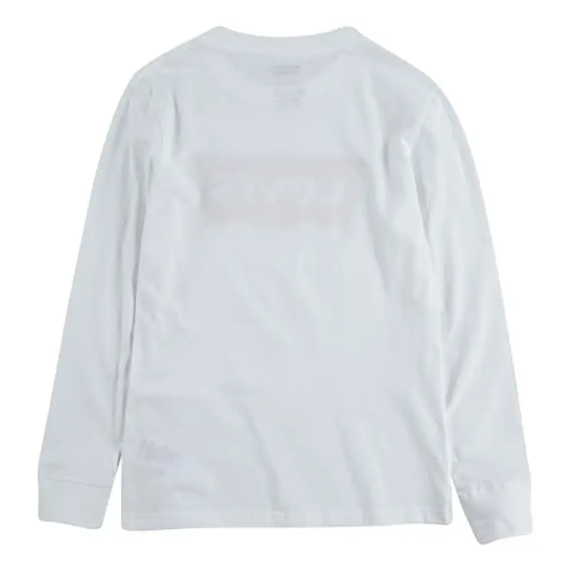 Levi's Lvb L/S Batwing Tee, Maglia a maniche lunghe Bambini e ragazzi, Bianco (White), 4 anni miniatura 2