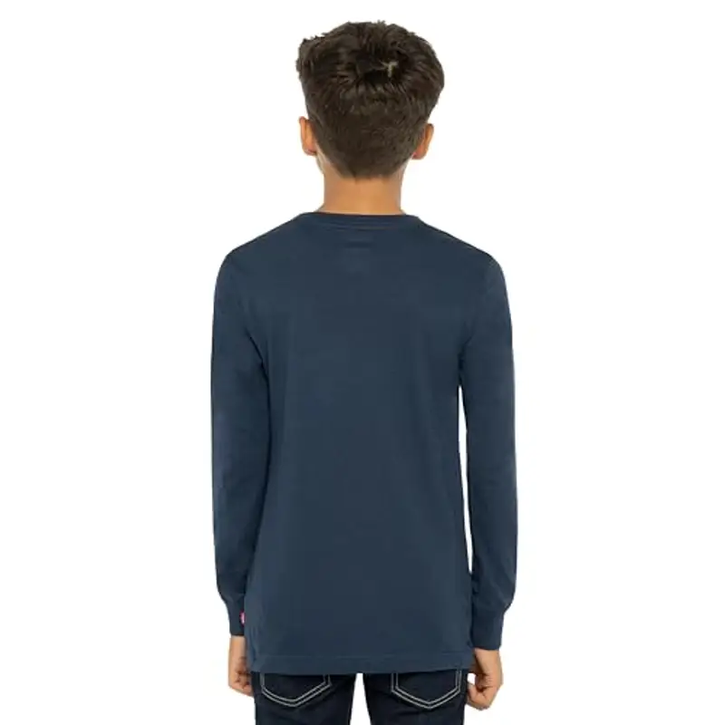 Levi's Lvb L/S Batwing Tee, Maglia a maniche lunghe Bambini e ragazzi, Blu (Dress Blues), 12 anni miniatura 3