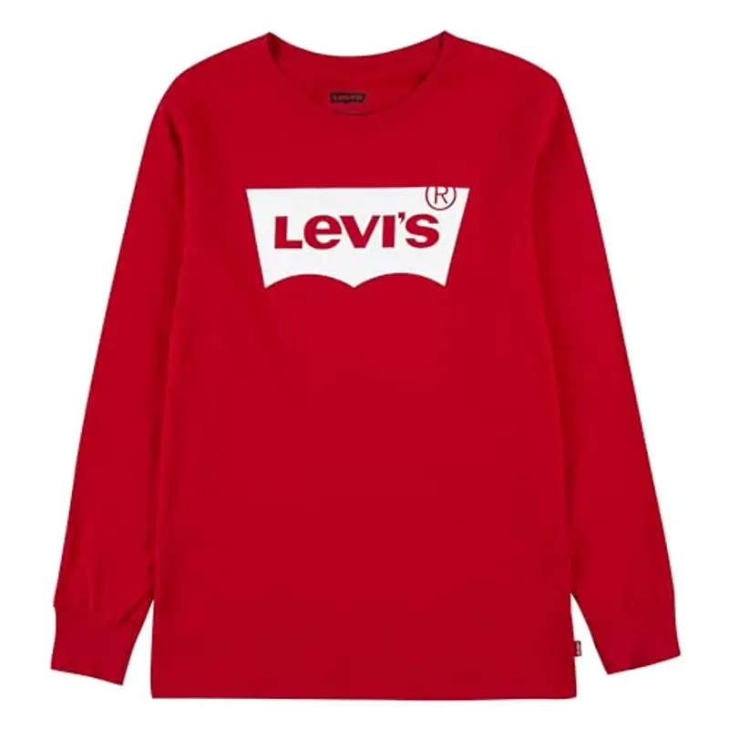 Levi's Lvb L/S Batwing Tee, Maglia a maniche lunghe Bambini e ragazzi, Rosso (Superred), 2 anni