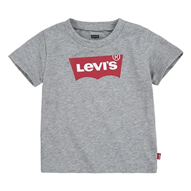 Levi's Lvb S/S Batwing Tee Bimbo, Grey Heather, 3 anni