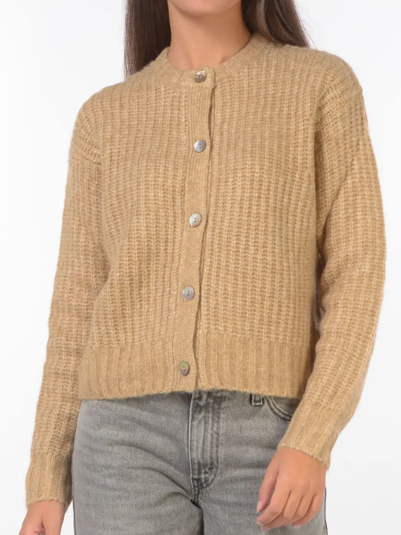 maglia da donna Levi s® lavorata con bottoni BEIGE