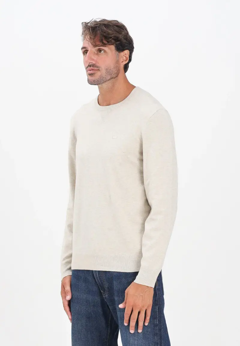 Maglia girocollo Housemark beige da uomo