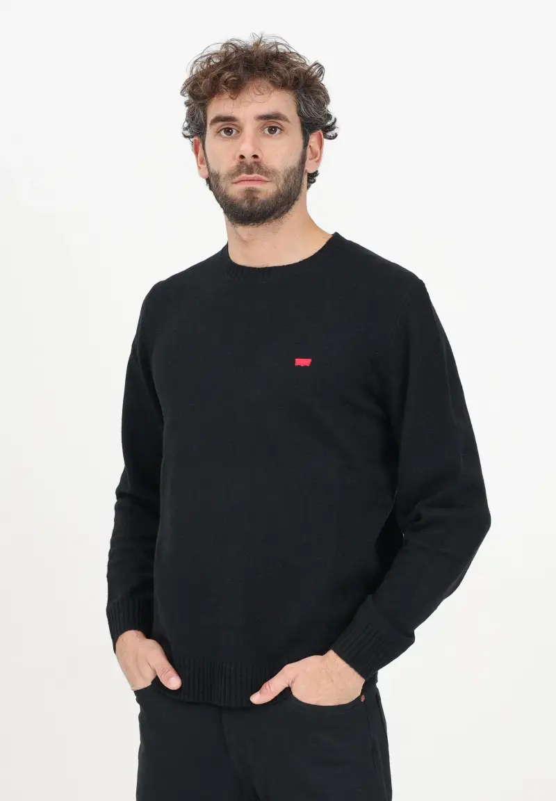 Maglioncino girocollo Original Housemark nero da uomo miniatura 2