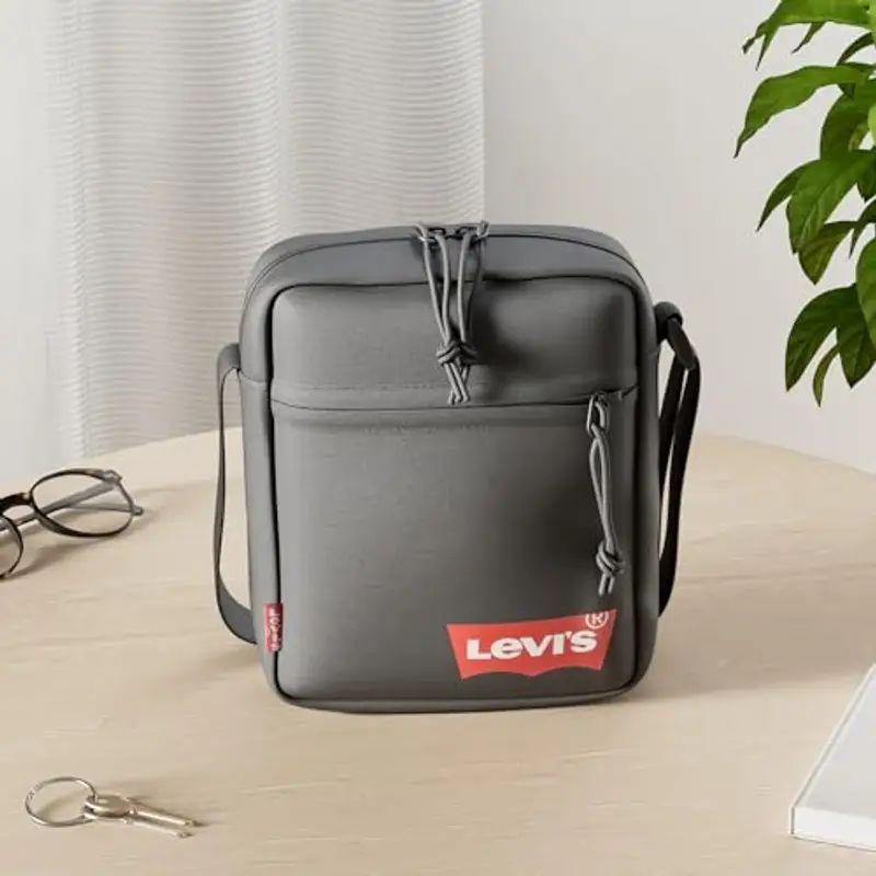 Levi's Mini Crossbody Solid (Red Batwing), Borsa Uomo, Regular Black, Taglia unica miniatura 2