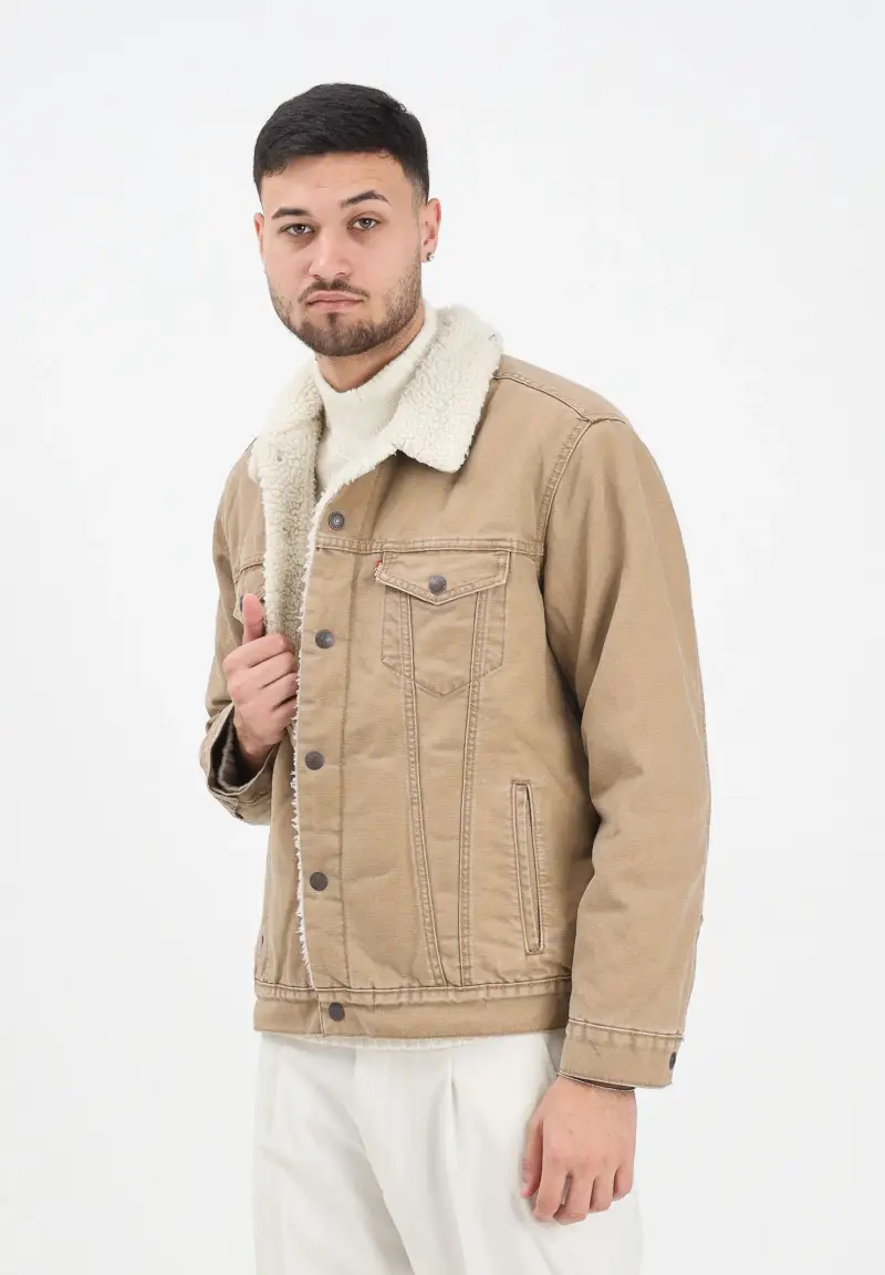 Montone Type III beige da uomo miniatura 2