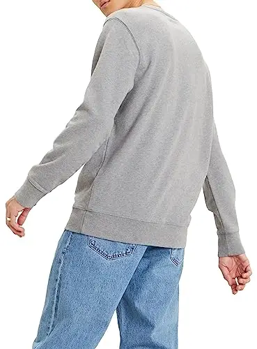 Levi's New Original Crew, Felpa Uomo, Chisel Grey Heather, M miniatura 2