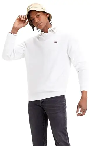 Levi's New Original Crew, Felpa Uomo, White, L miniatura 2