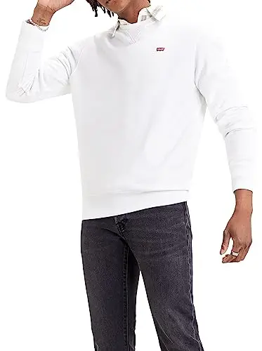 Levi's New Original Crew, Felpa Uomo, White, XL