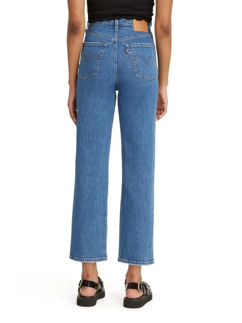 Levi's pantalone in denim donna ribcage straight ankle jazz miniatura 2