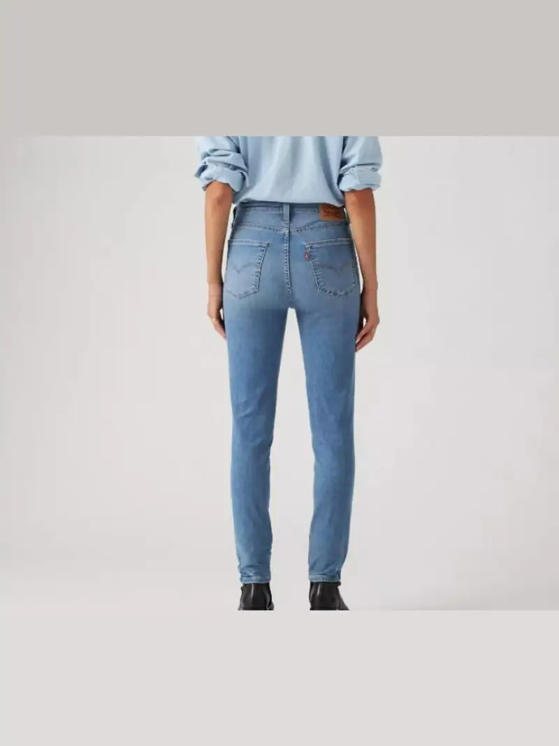 Levi's pantalone in denim donna slim fit logo sul retro miniatura 2