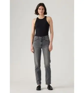 per donna 003NE-0001 Jeans slim Wedgie neri (25/32), Nero, Casual, Cotone, Denim